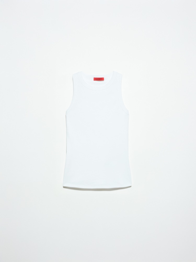 Débardeur en coton côtelé - BLANC NEUTRE - MAX&Co.