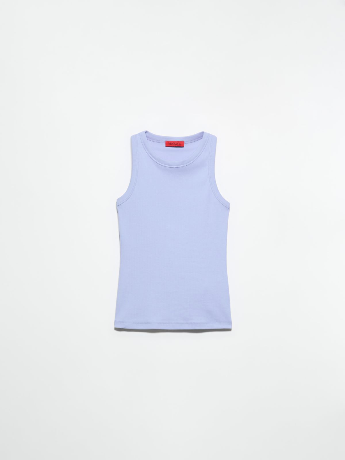 Débardeur en coton côtelé, azure | MAX&Co. Débardeur en coton côtelé - AZURE - MAX&Co. - 5