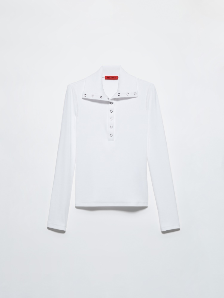 Ribbed jersey polo T-shirt - MAX&Co. - 5