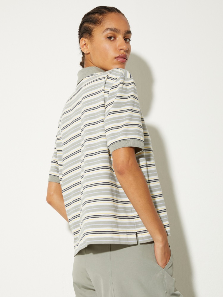 Gestreiftes Poloshirt aus Baumwolljersey - MAX&Co. - 2