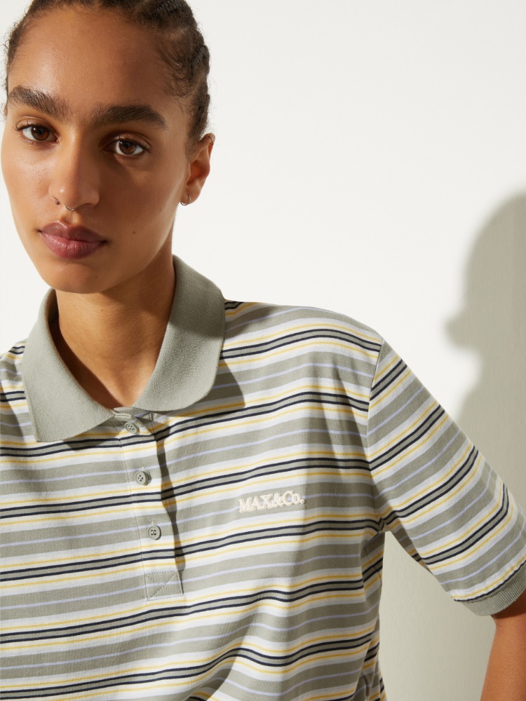 Gestreiftes Poloshirt aus Baumwolljersey - MAX&Co. - 3