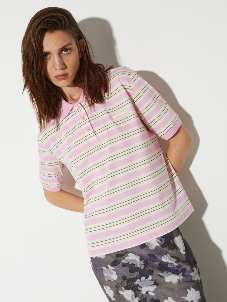 Gestreiftes Poloshirt aus Baumwolljersey - MAX&Co.