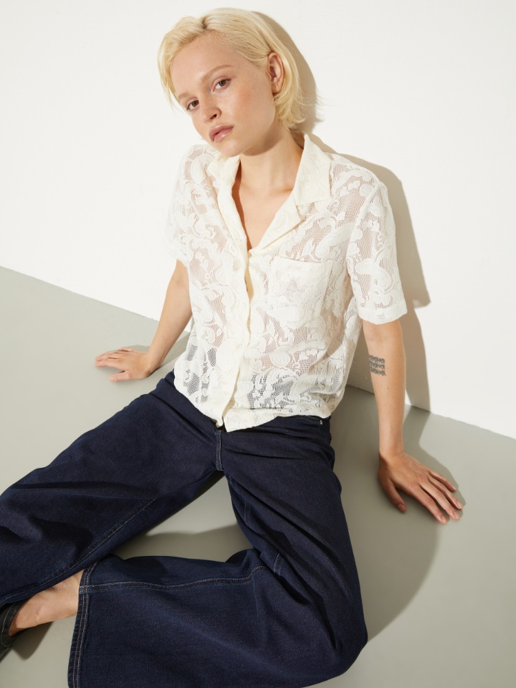 Lacy jersey bowling shirt - MAX&Co.
