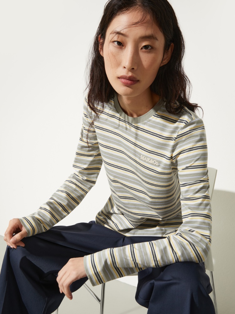 Gestreiftes Baumwoll-T-Shirt - MAX&Co. - 3