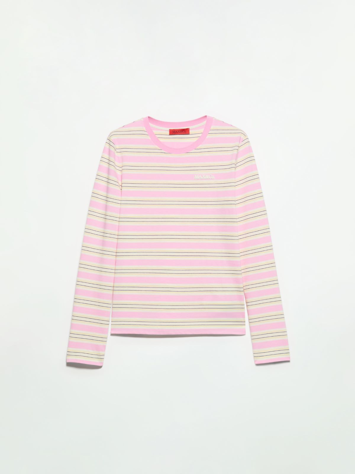 Striped cotton T-shirt - PINK - MAX&Co. - 5