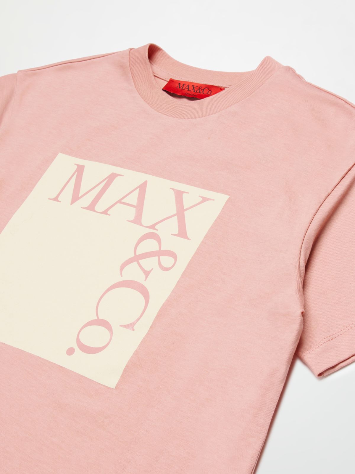 Camiseta icono de punto mélange KID, pink | MAX&Co. Camiseta icono de punto mélange KID - PINK - MAX&Co.