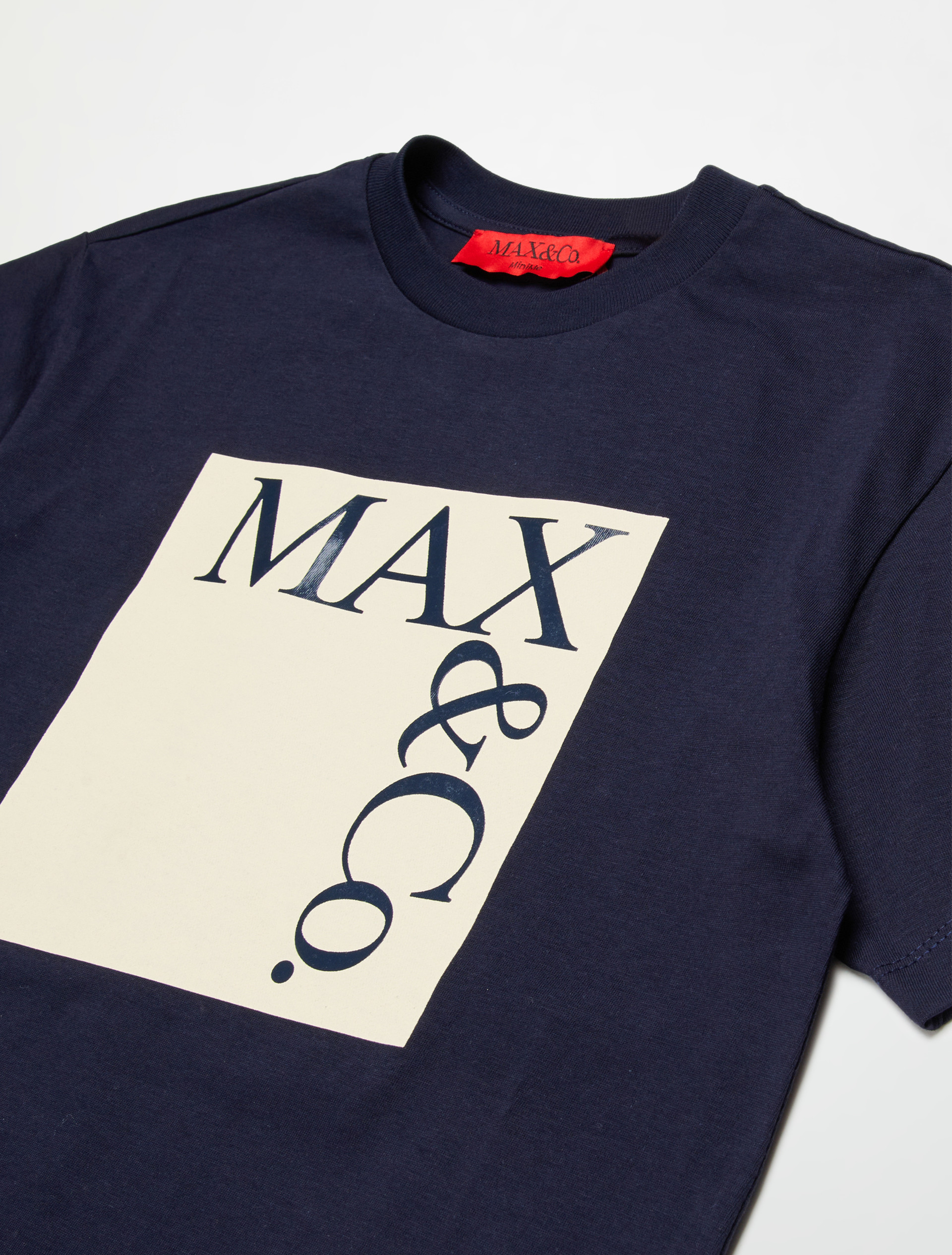 Camiseta icono de punto mélange KID, light blue | MAX&Co. Camiseta icono de punto mélange KID - LIGHT BLUE - MAX&Co.
