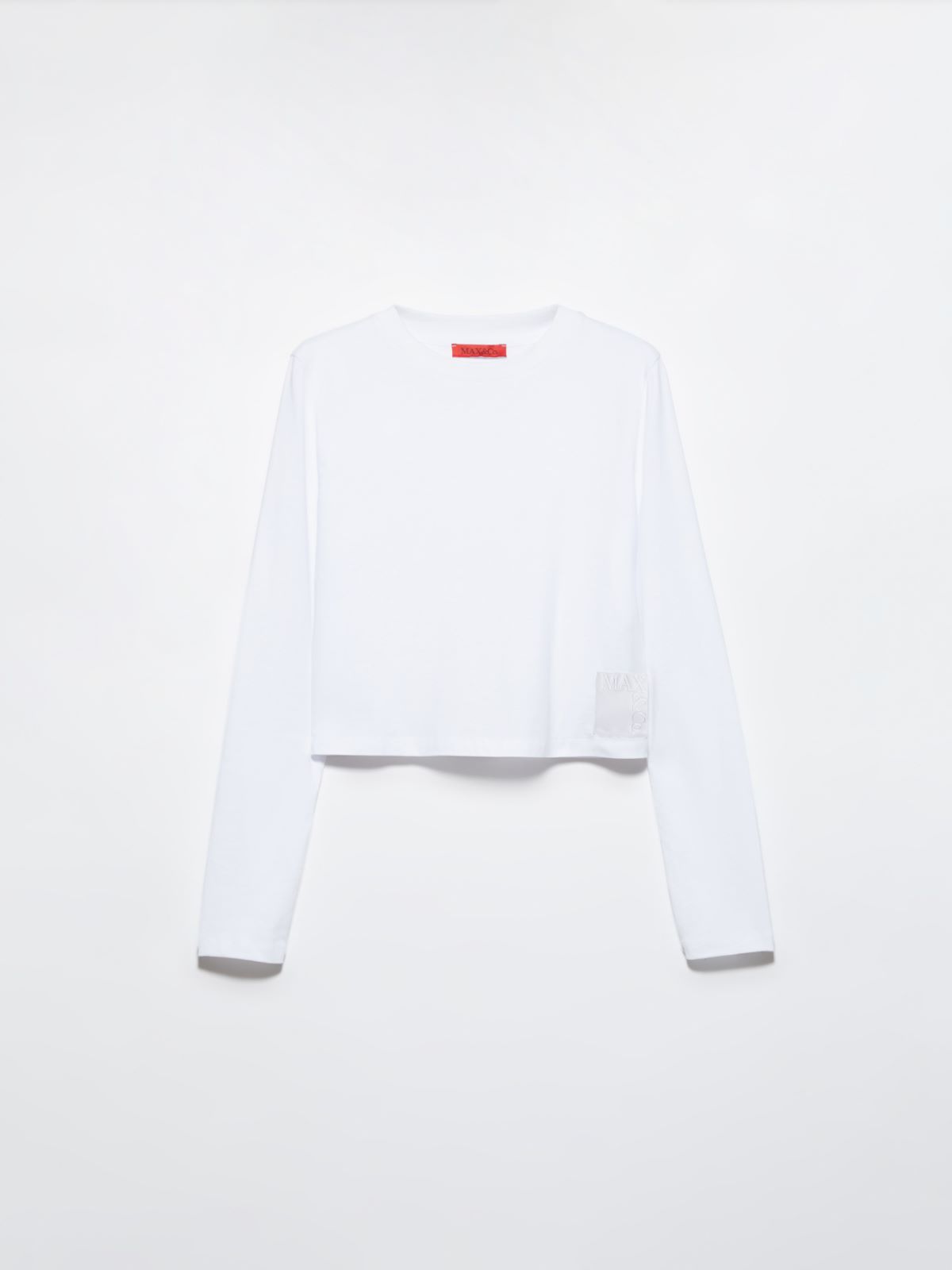 [エレーニ]  ボクシー フィット コットン Tシャツ - OPTICAL WHITE - MAX&Co.