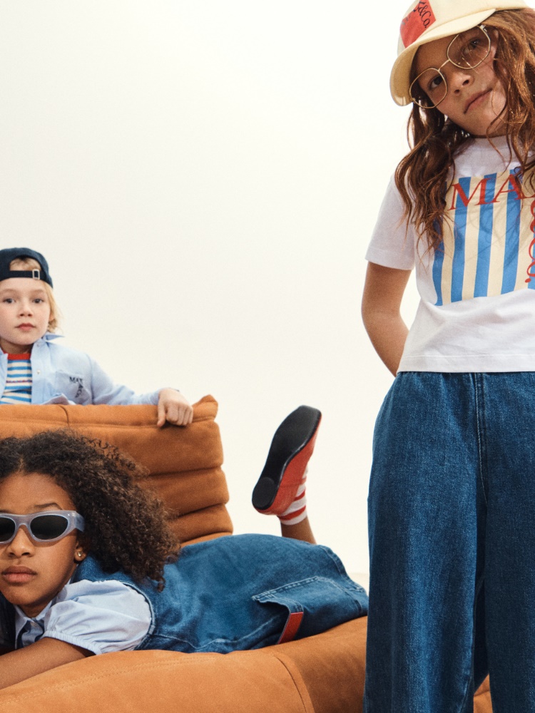 Camiseta con logo maxi en la parte delantera KID - MAX&Co. - 4