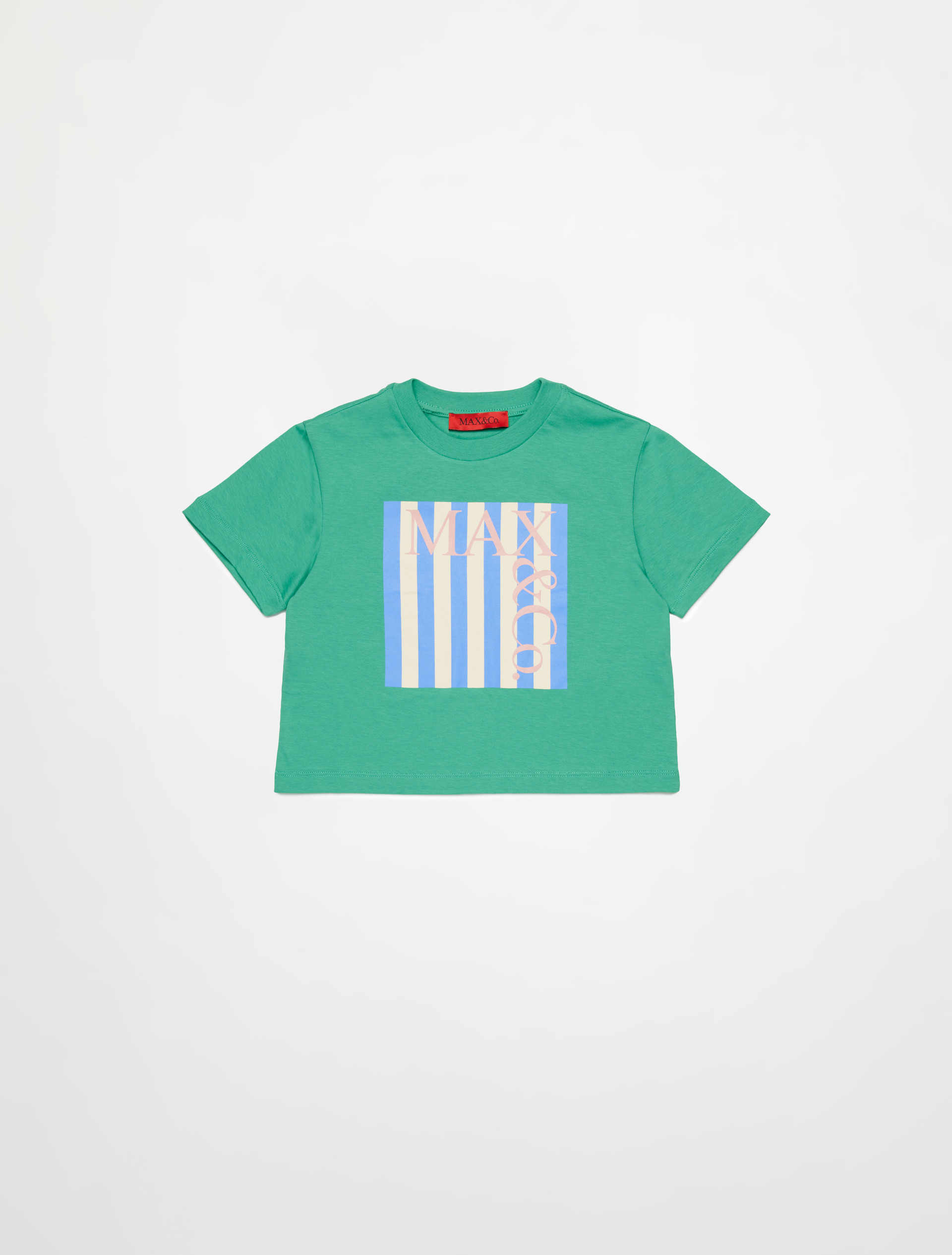 Camiseta con logo maxi en la parte delantera KID, green | MAX&Co. Camiseta con logo maxi en la parte delantera KID - GREEN - MAX&Co. - 3