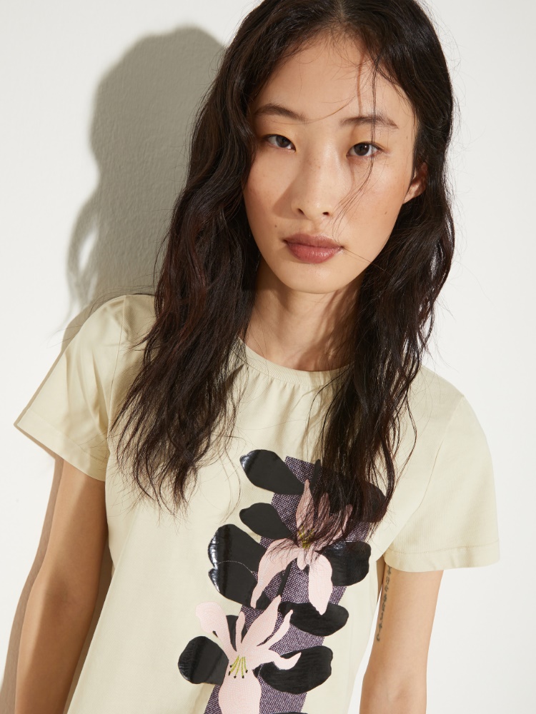 Slim-Fit T-Shirt mit Blumenprint - MAX&Co. - 3