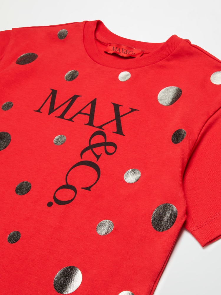 Camiseta con logo y lunares metálicos KID - MAX&Co. - 3