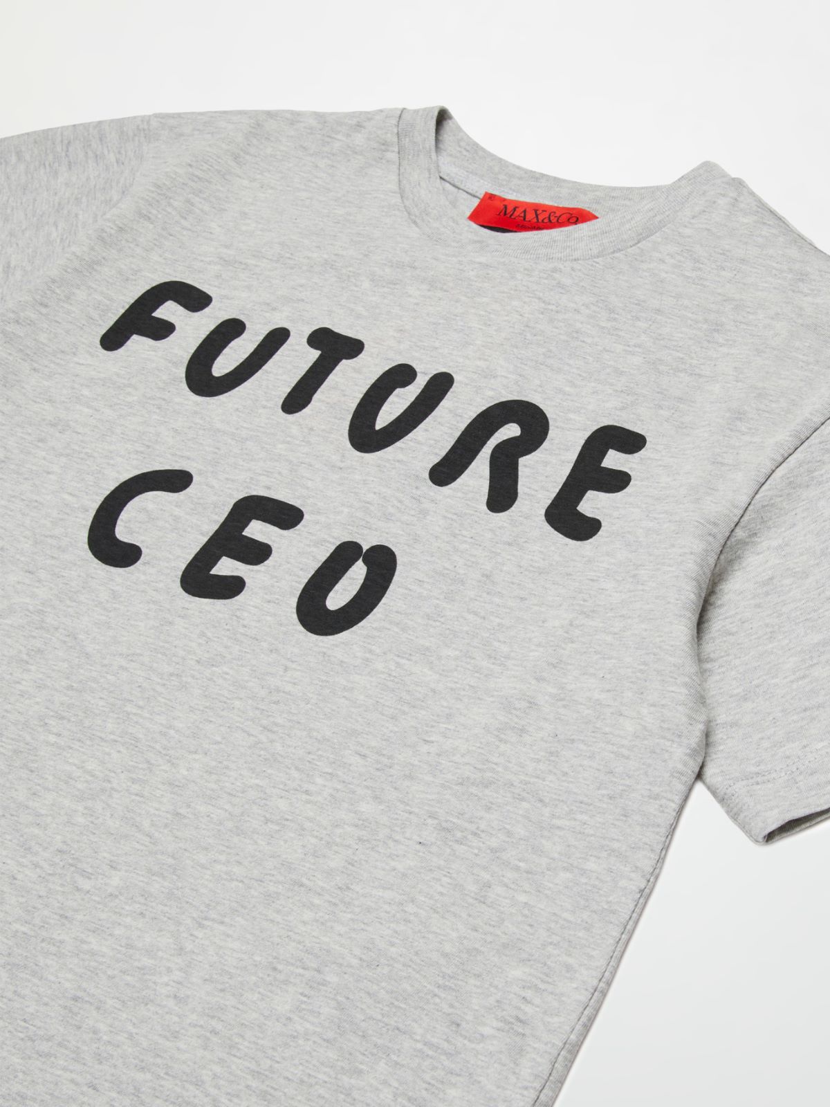 Camiseta con estampado KID, melange grey | MAX&Co. Camiseta con estampado KID - MELANGE GREY - MAX&Co.