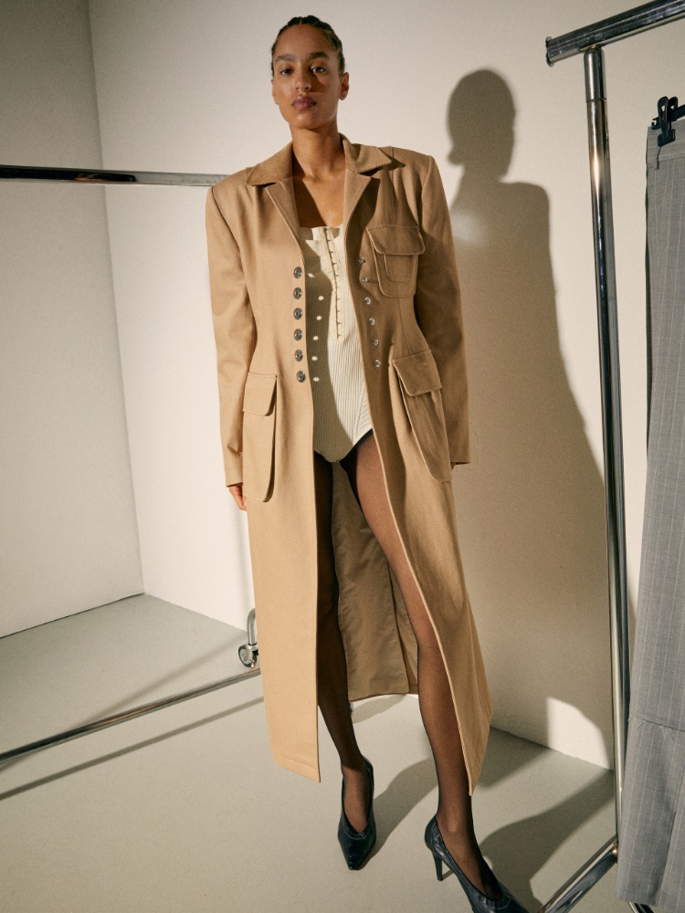 Cotton drill coat Sami Miró &Co.llaboration - MAX&Co.