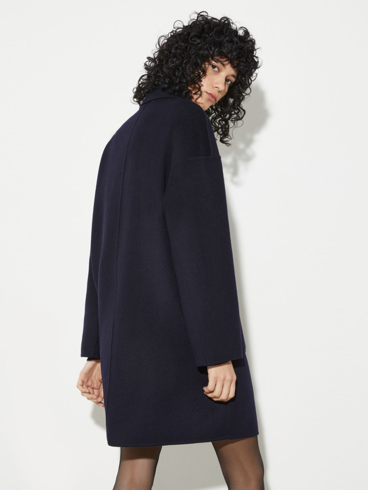 Double-woven wool coat - NAVY - MAX&Co. - 2