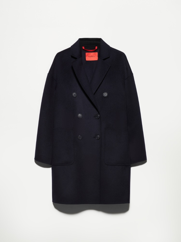 Double-woven wool coat - NAVY - MAX&Co.