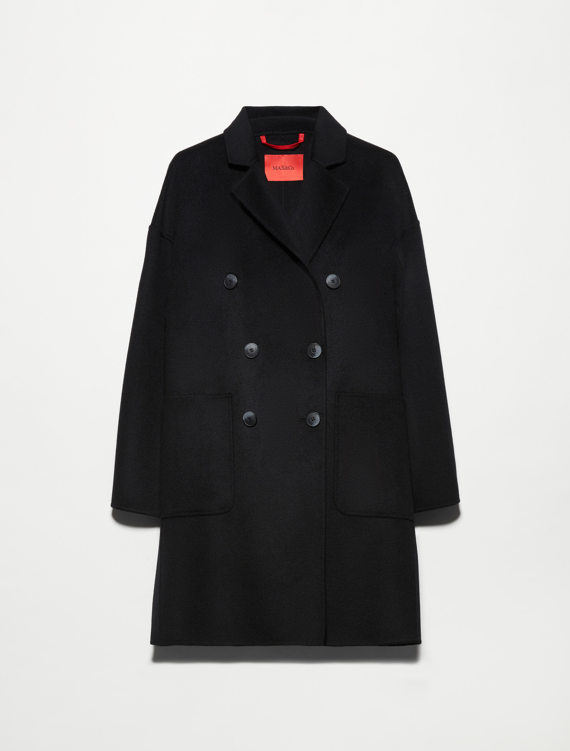Double-woven wool coat - BLACK - MAX&Co. - 5
