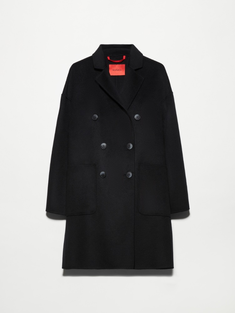 Double-woven wool coat - BLACK - MAX&Co.
