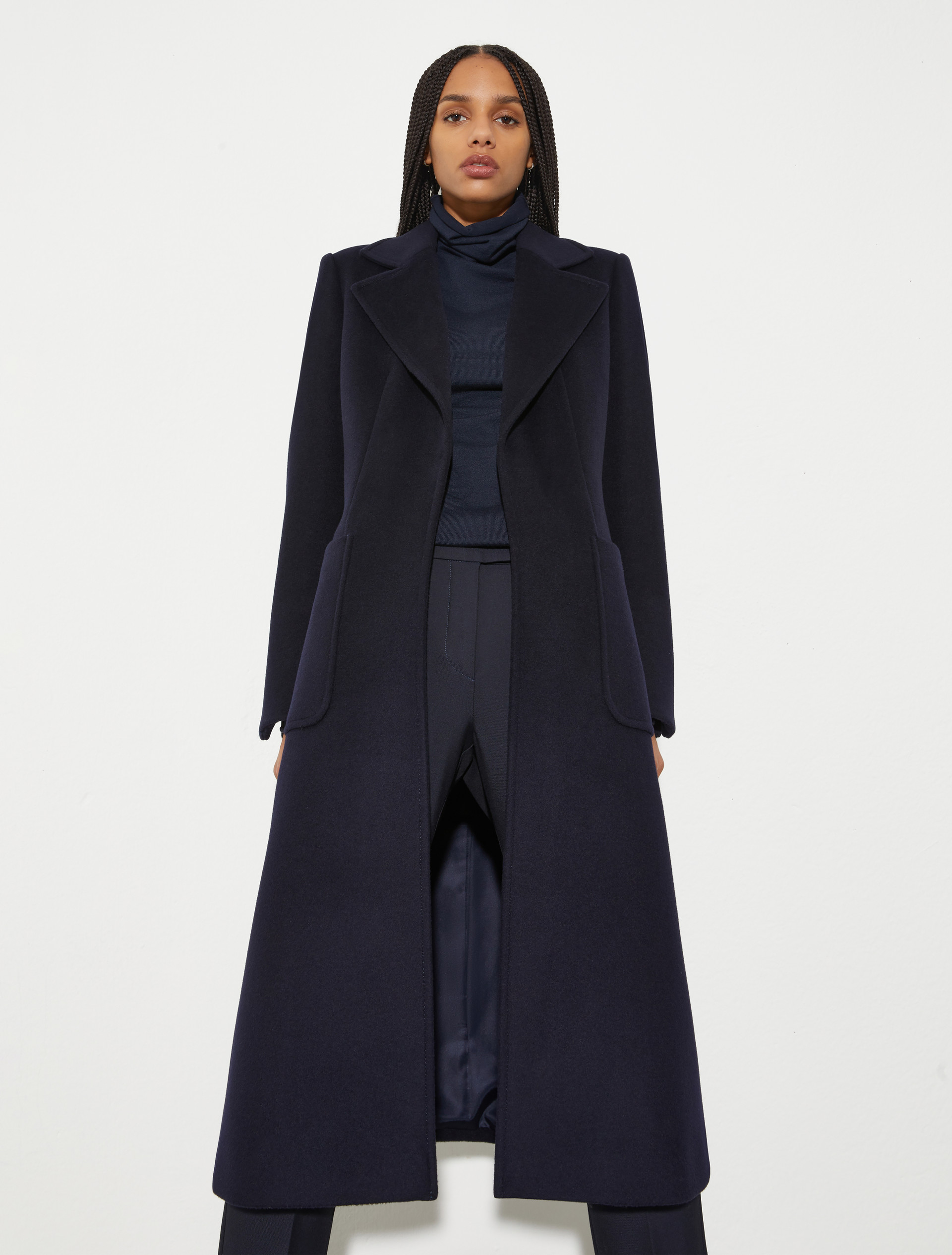 Runaway coat in drap - NAVY - MAX&Co.