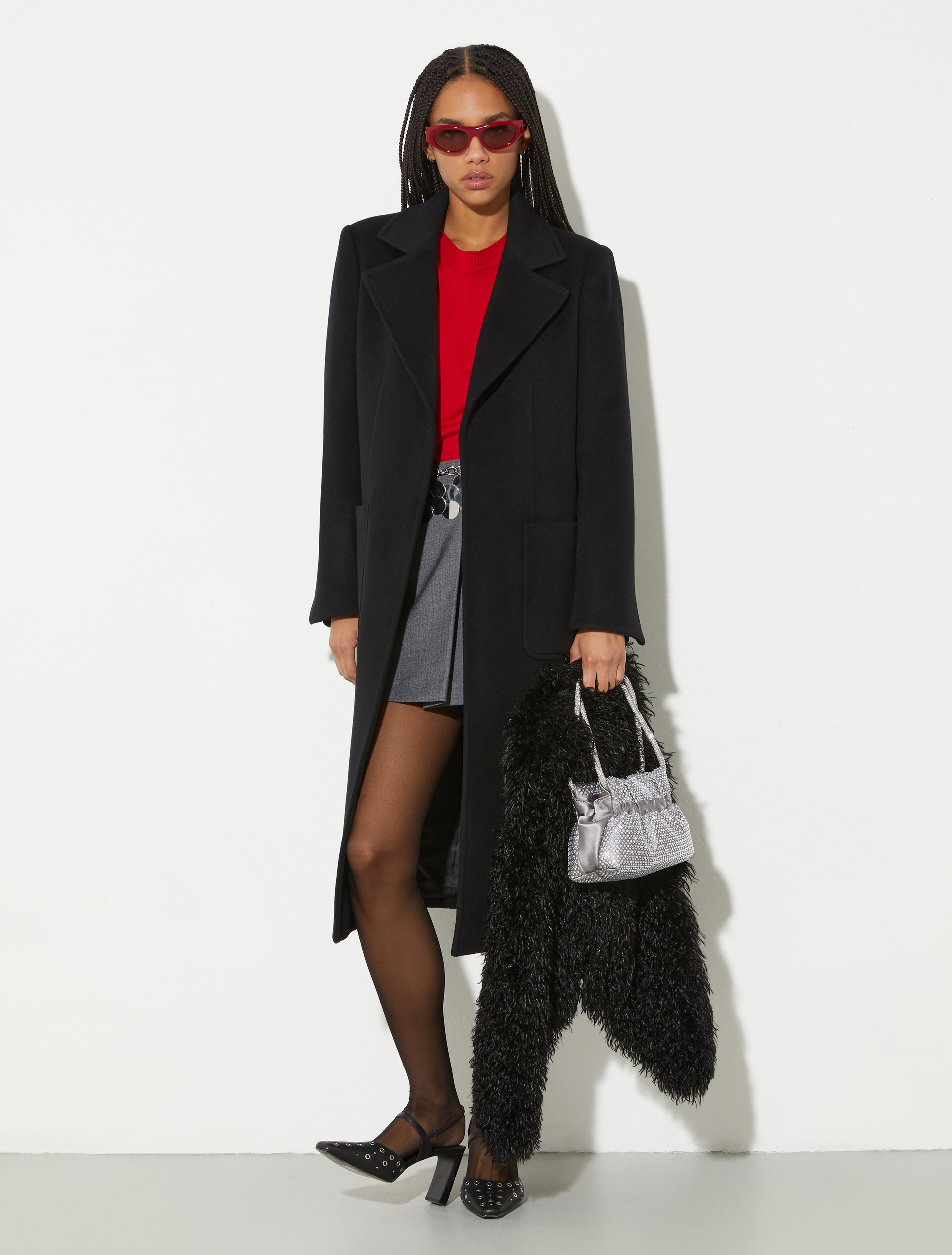 Runaway coat in drap - BLACK - MAX&Co. - 4