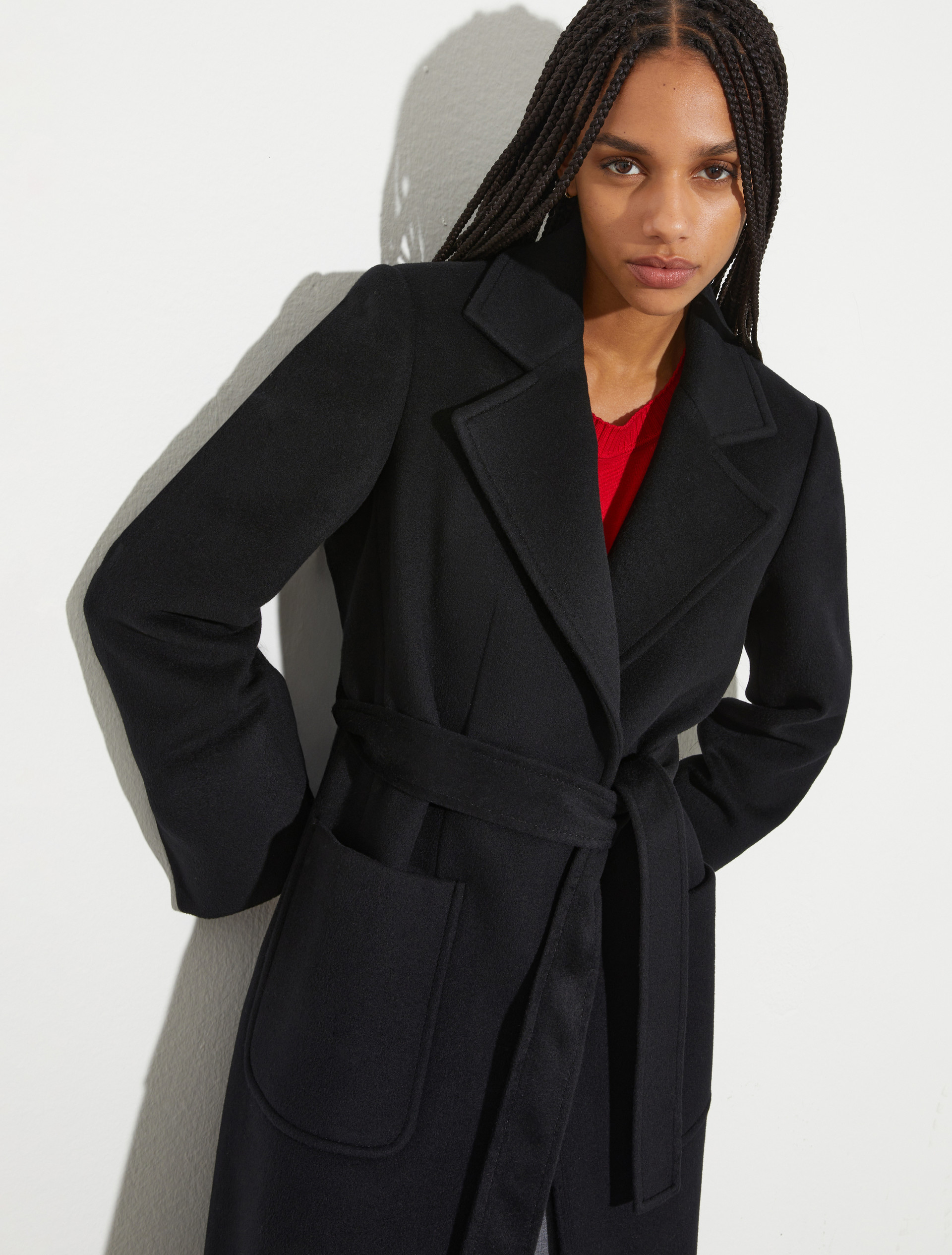 Runaway coat in drap - BLACK - MAX&Co. - 6