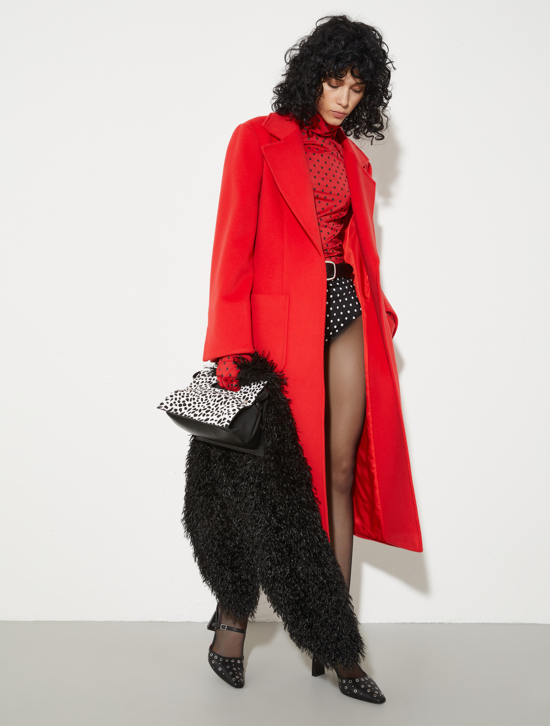 Runaway coat in drap - RED - MAX&Co. - 4