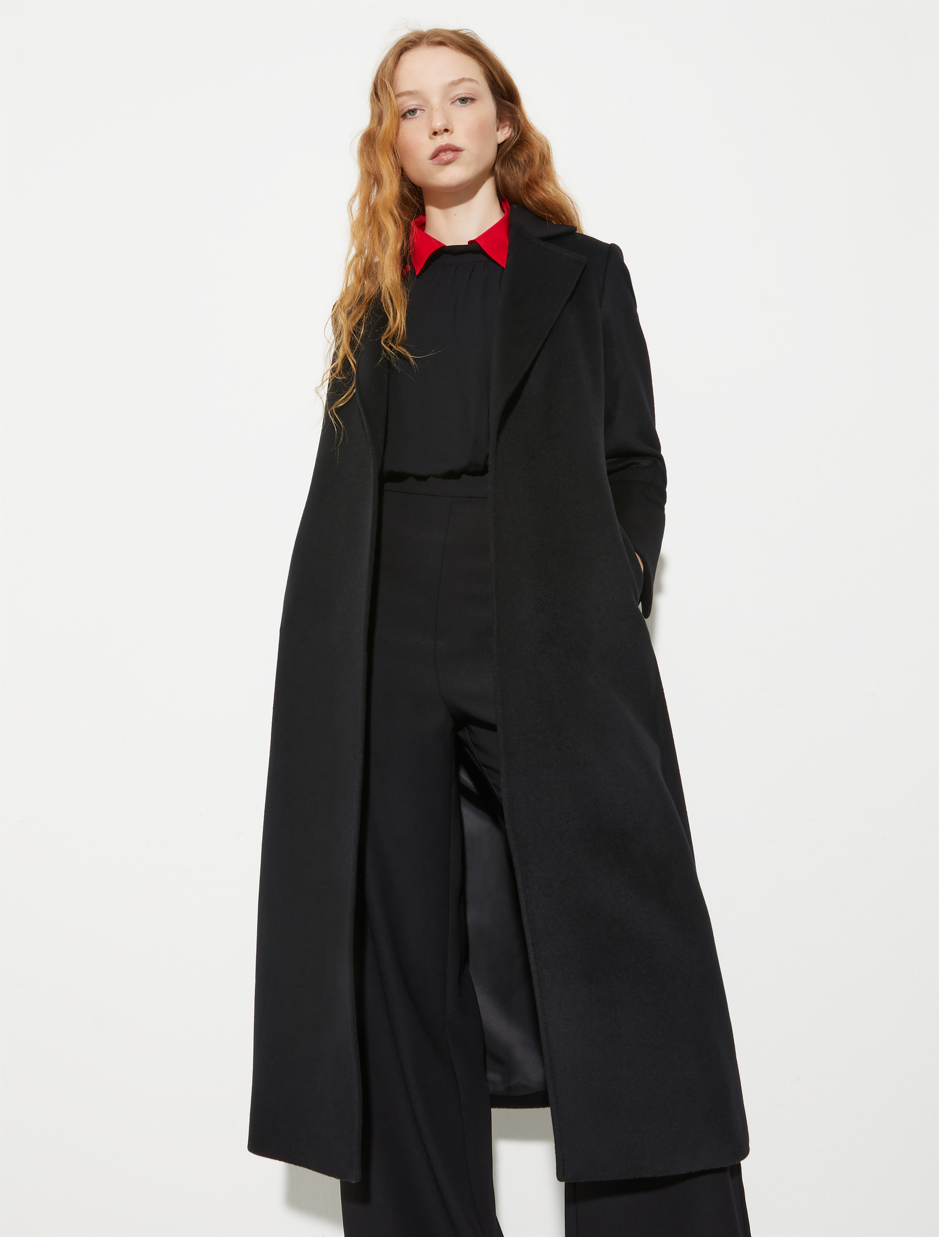 Longrun coat in drap - BLACK - MAX&Co.
