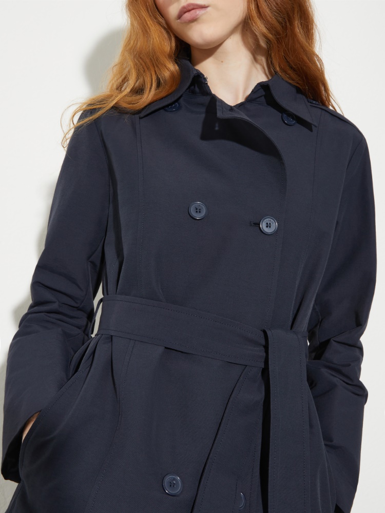 Double-breasted trench coat in ottoman - MAX&Co. - 4