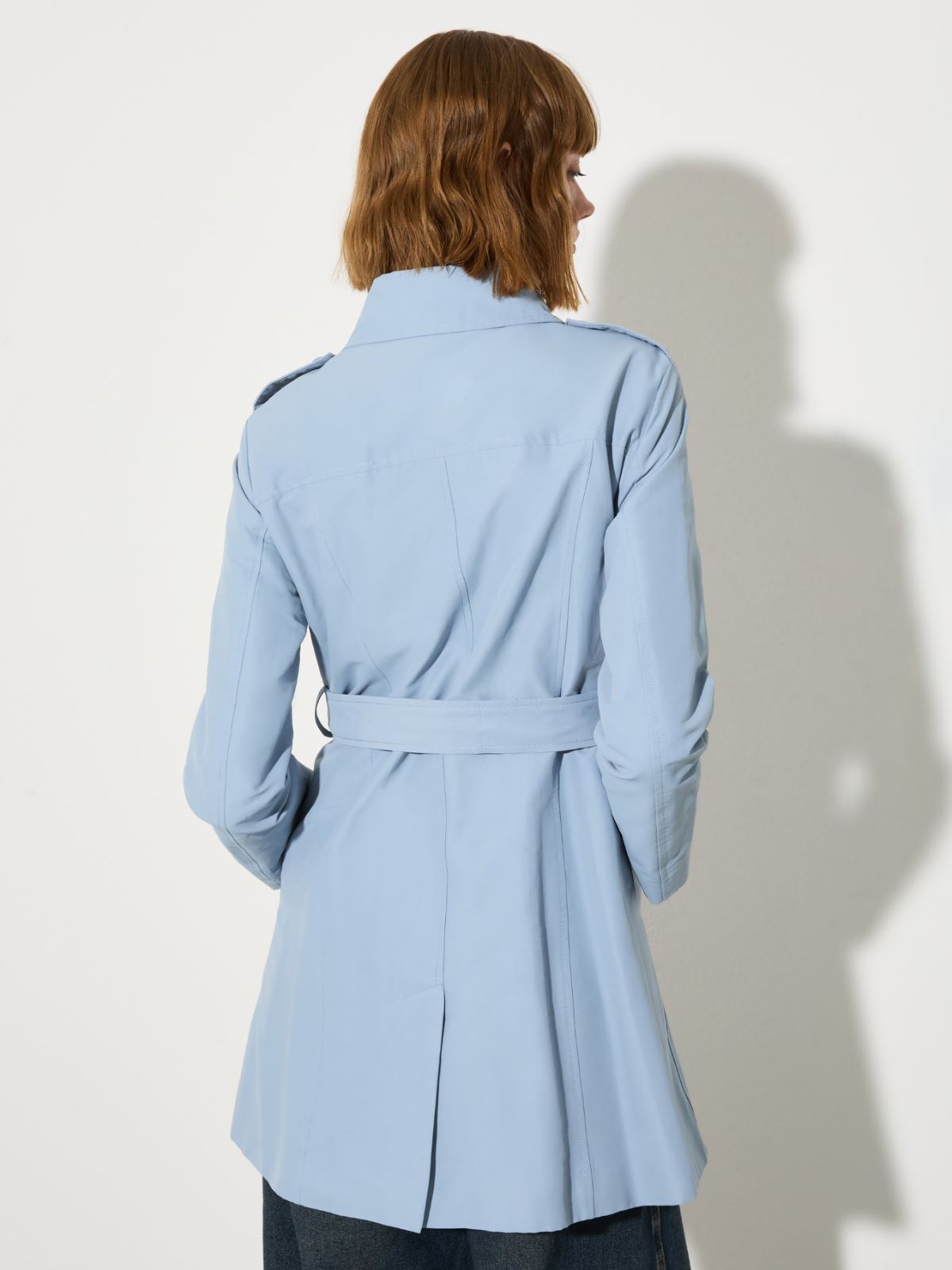 Double-breasted trench coat - LIGHT BLUE - MAX&Co. - 2