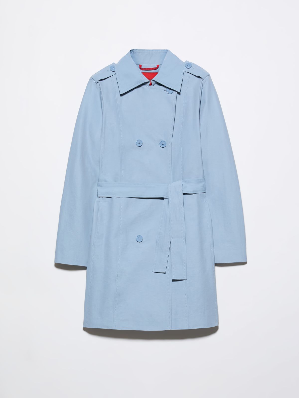 Double-breasted trench coat - LIGHT BLUE - MAX&Co. - 5