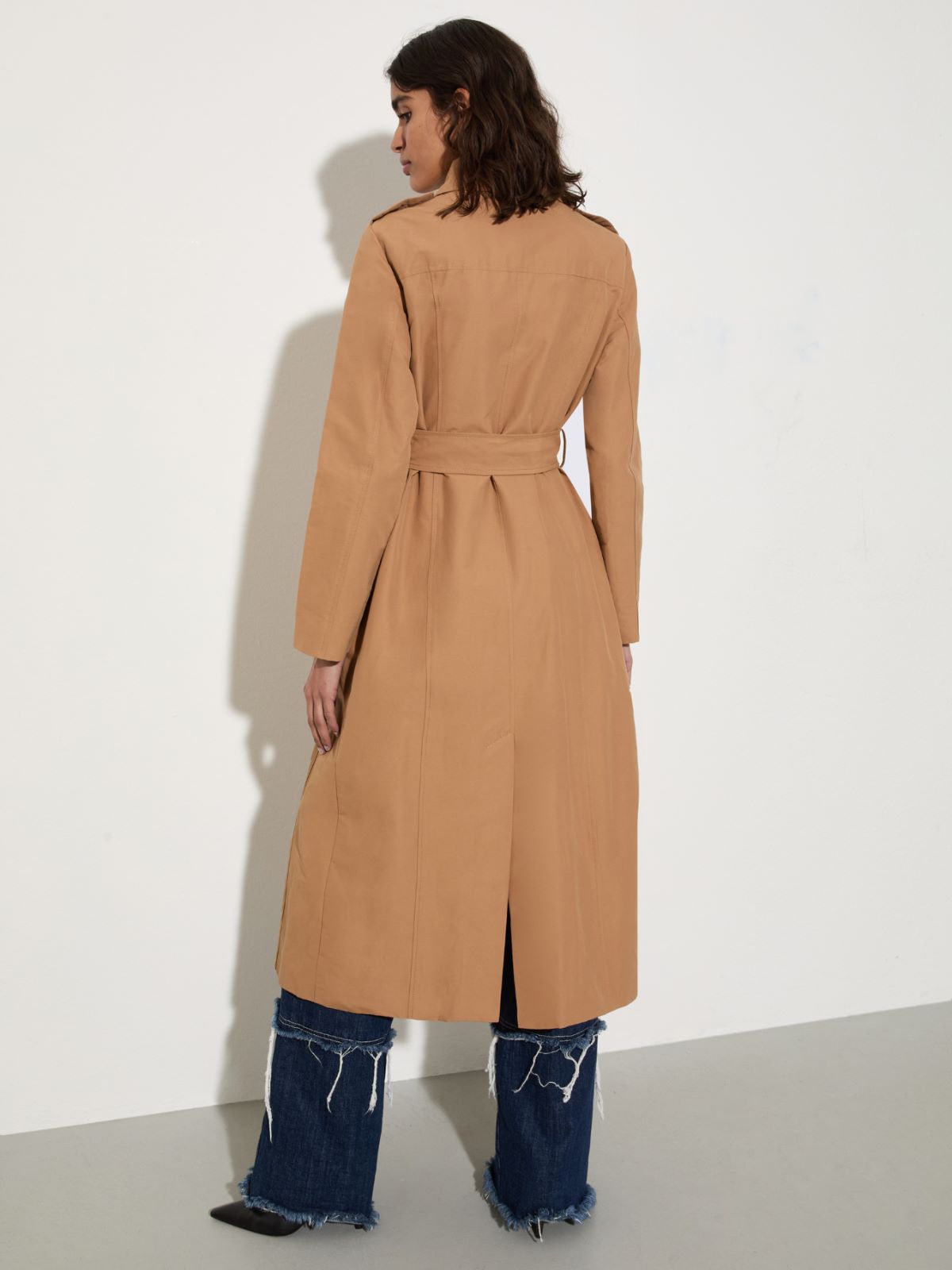 Ottoman midi trench coat - TOBACCO - MAX&Co. - 2