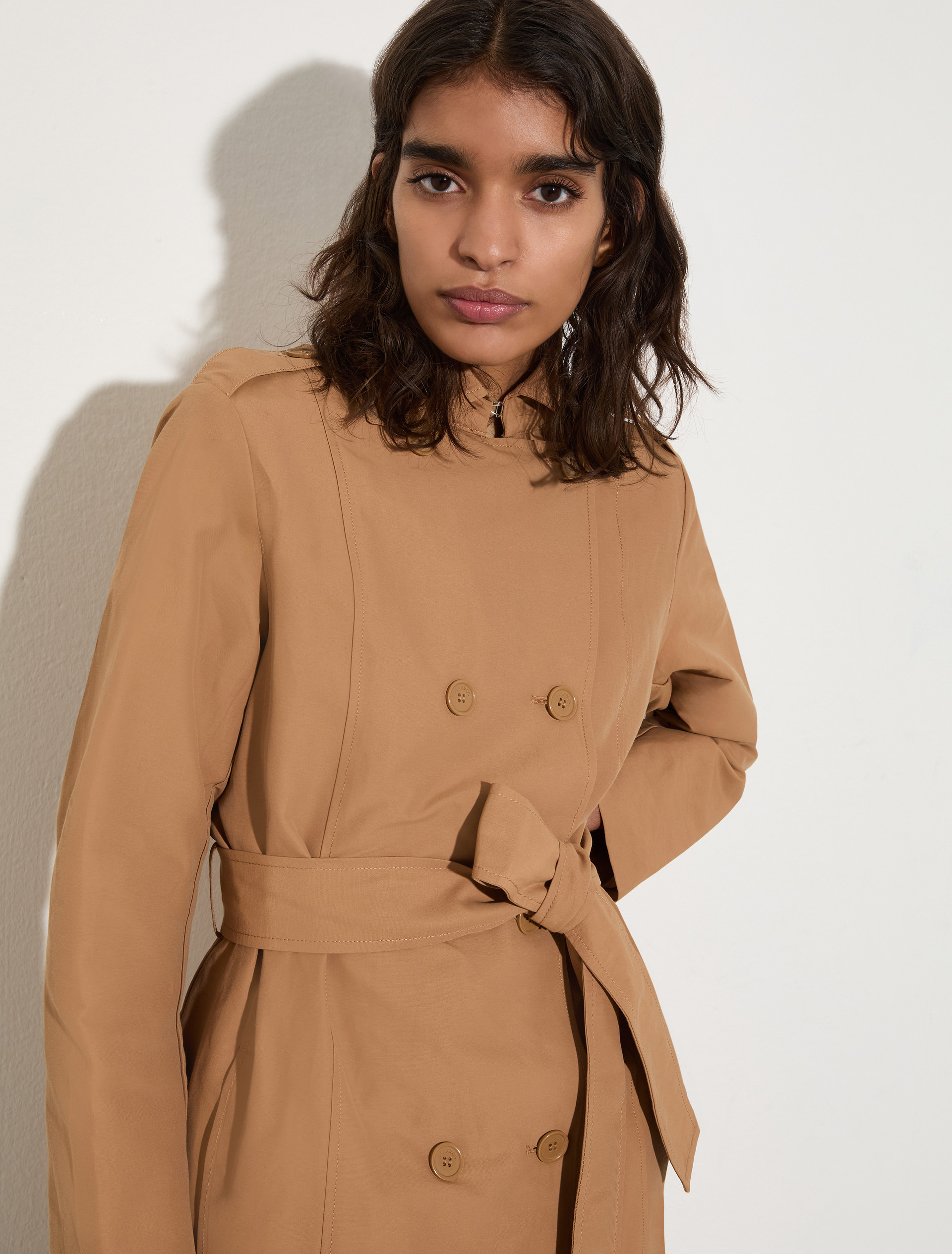 Ottoman midi trench coat - TOBACCO - MAX&Co. - 3