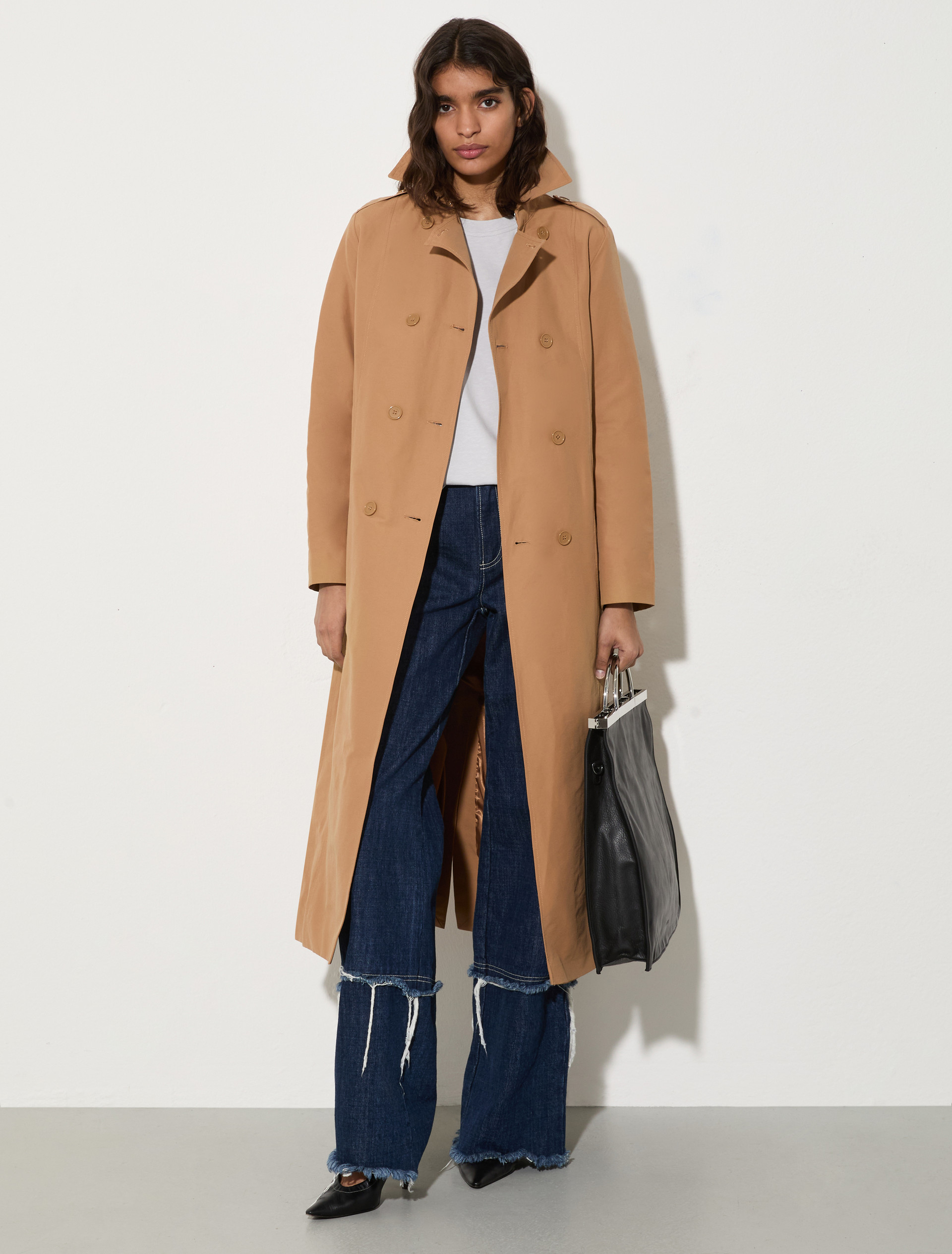 Ottoman midi trench coat - TOBACCO - MAX&Co. - 4