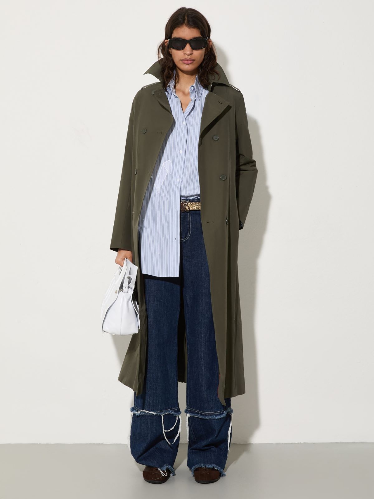 Ottoman midi trench coat - MILITARY GREEN - MAX&Co. - 4