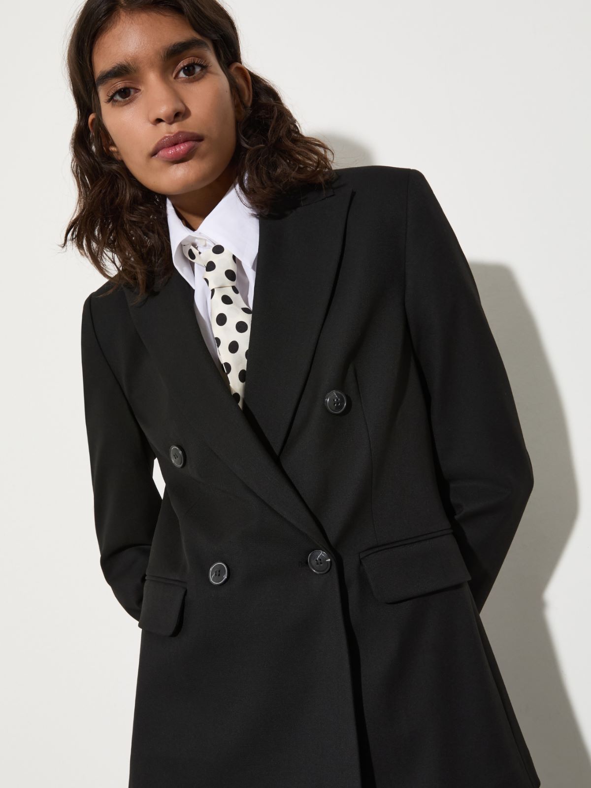 Double-breasted blazer - BLACK - MAX&Co. - 3