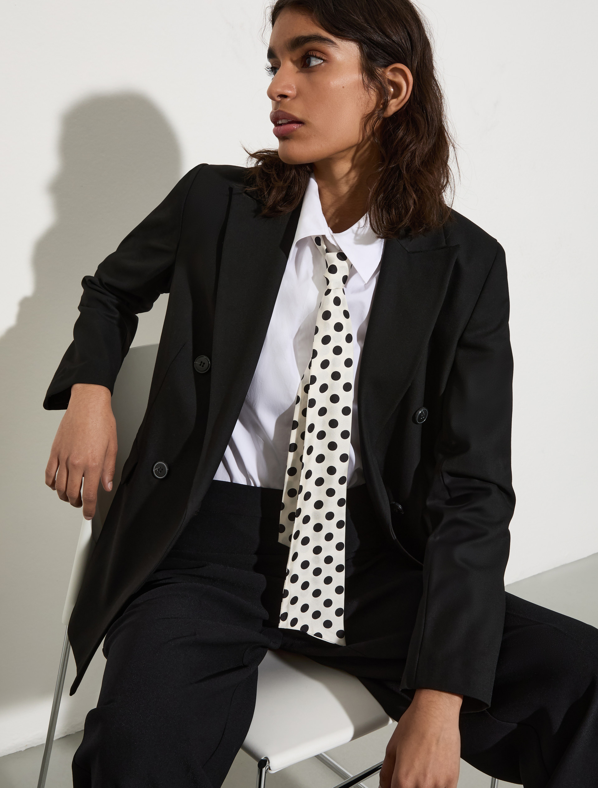 Double-breasted blazer - BLACK - MAX&Co.