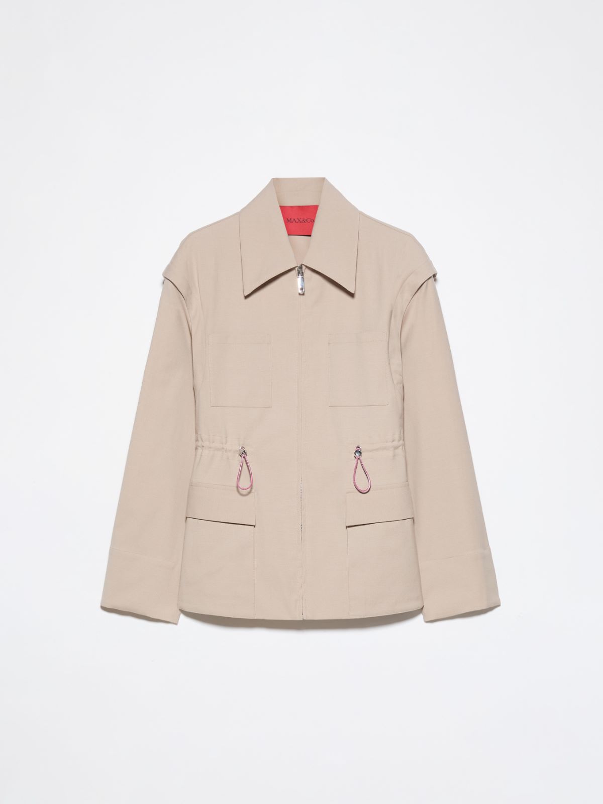 Detachable-sleeve jacket - BEIGE - MAX&Co. - 5
