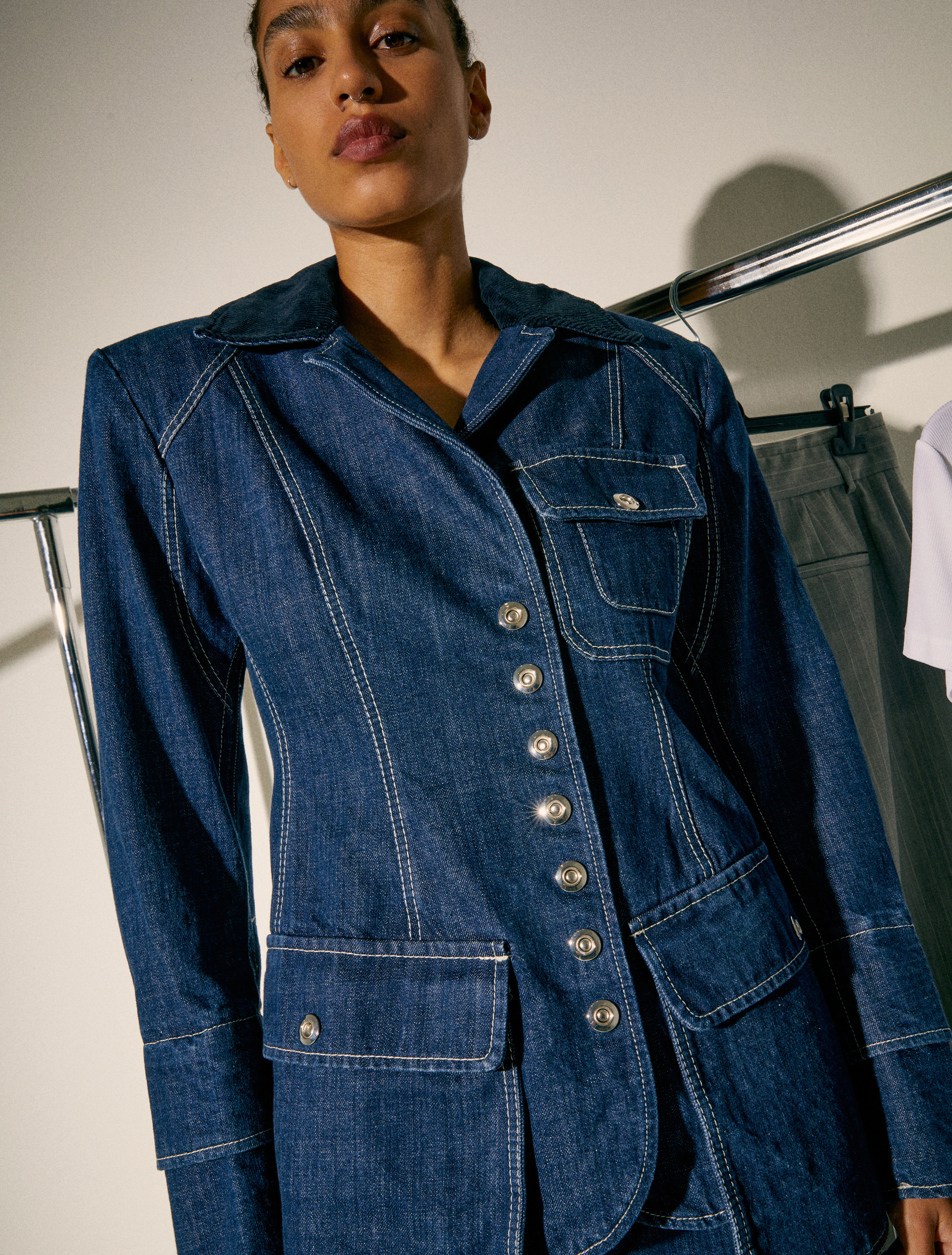 Denim jacket Sami Miró &Co.llaboration - MIDNIGHTBLUE - MAX&Co. - 3