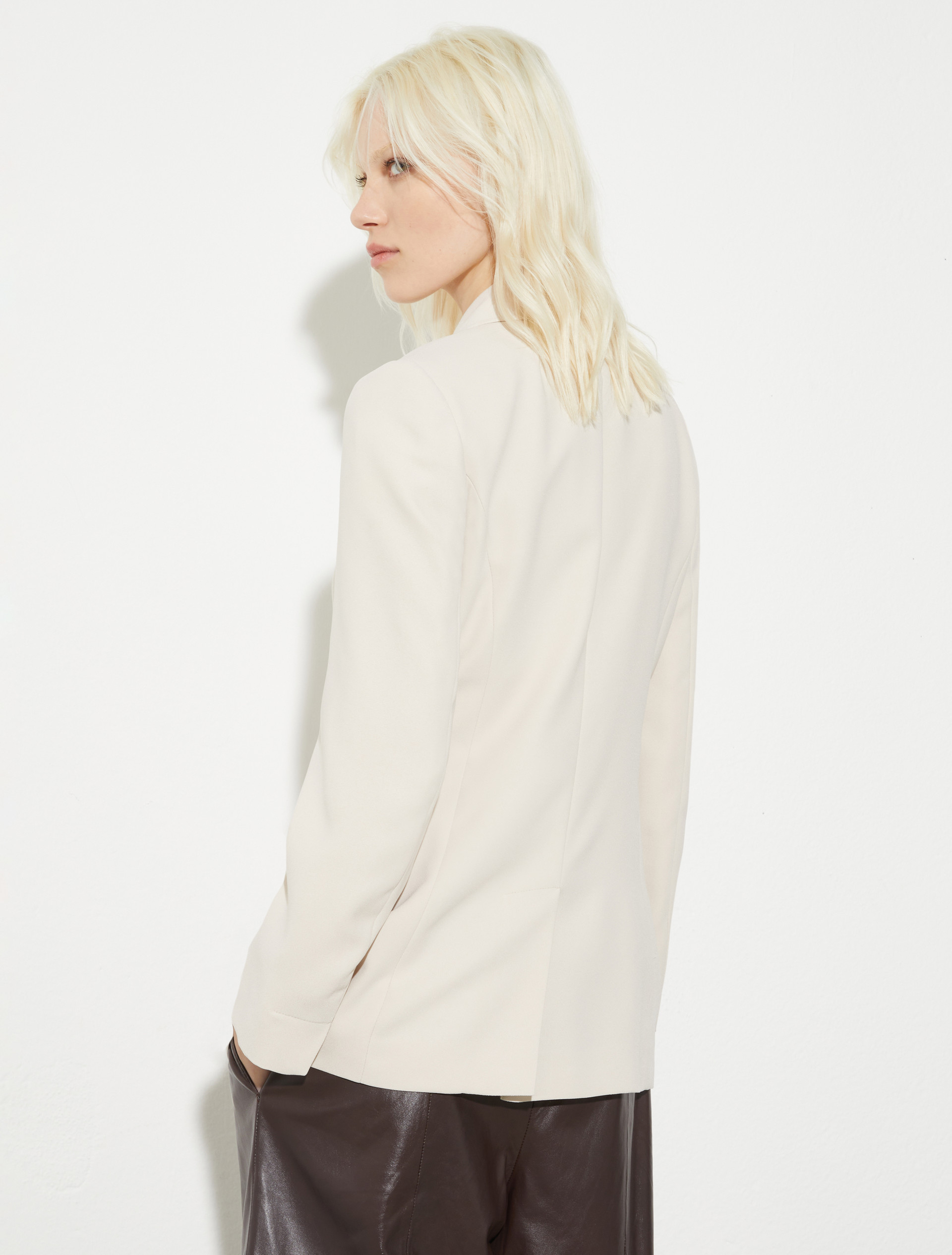 Envers satin blazer - BEIGE - MAX&Co. - 2