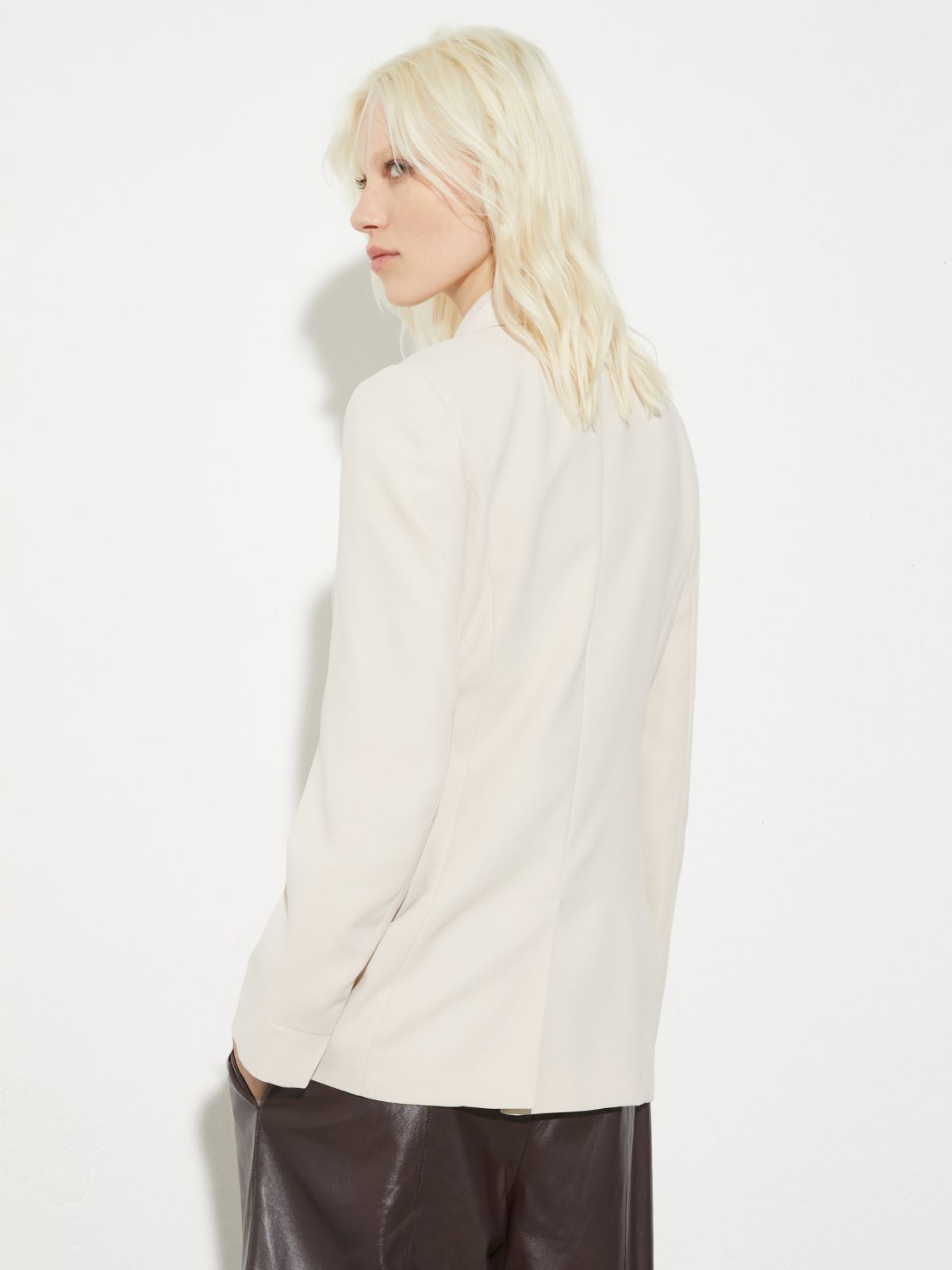 Envers satin blazer - BEIGE - MAX&Co. - 2