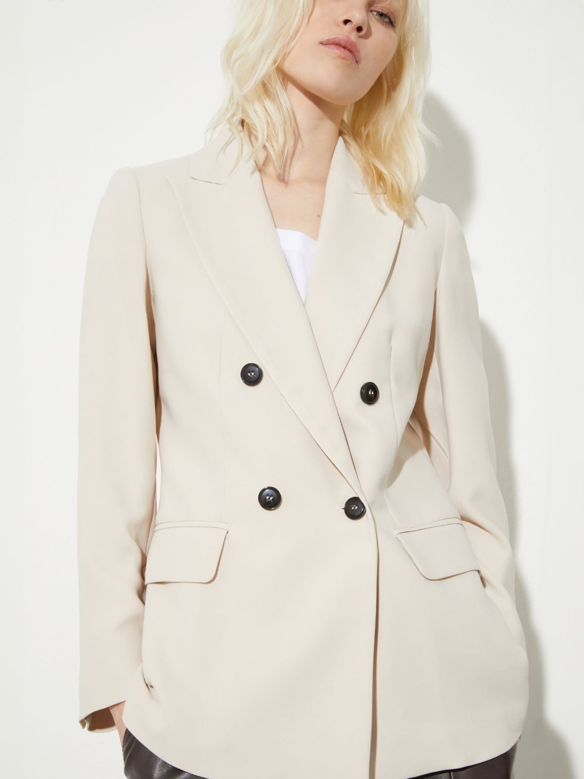 Envers satin blazer - BEIGE - MAX&Co. - 3