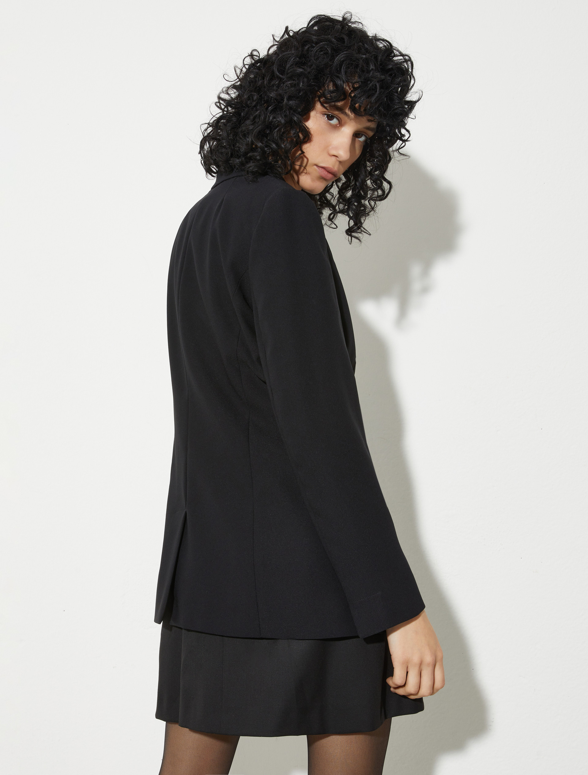 Envers satin blazer - BLACK - MAX&Co. - 2