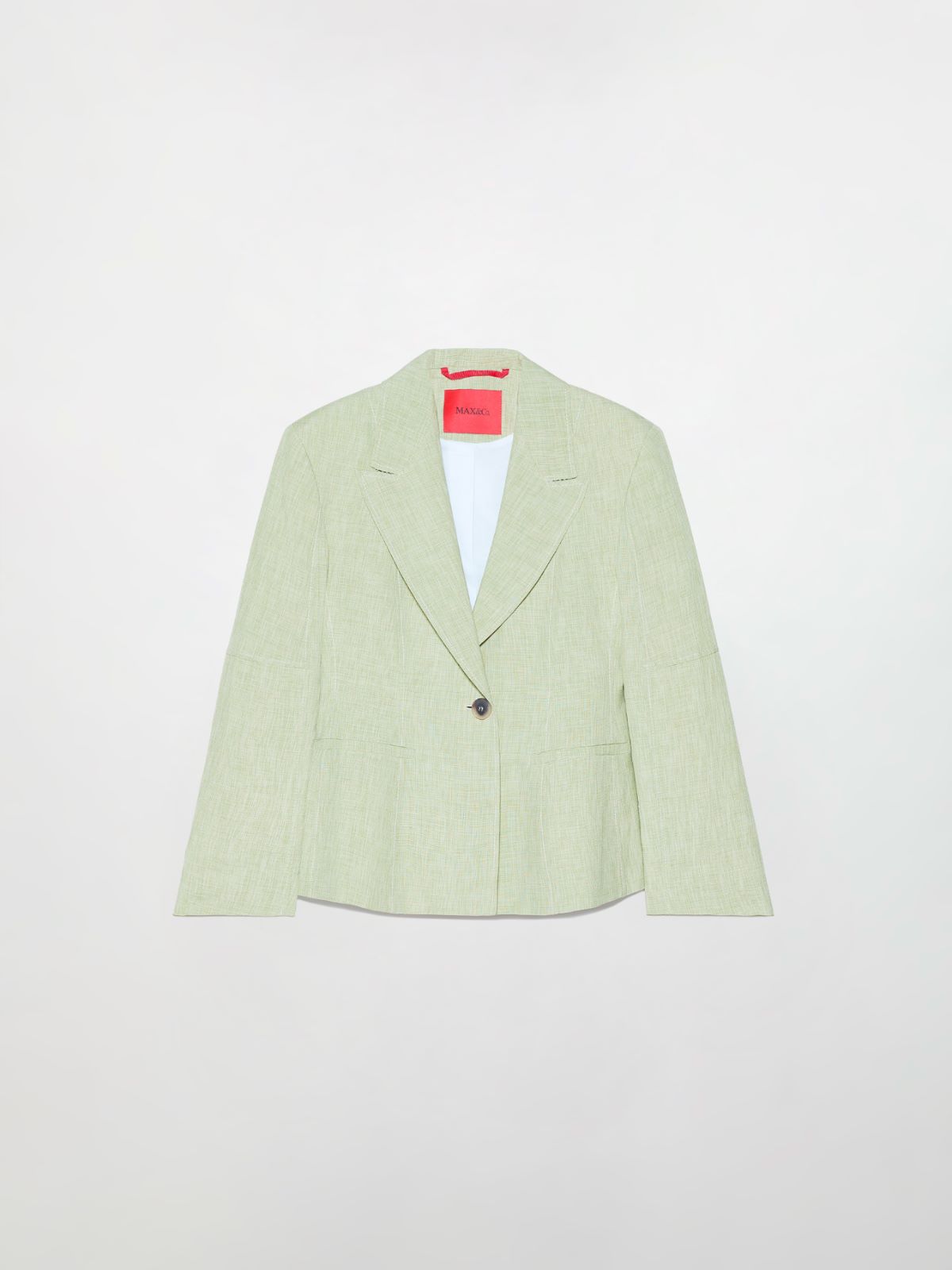 Linen blend blazer, green | MAX&Co. Linen blend blazer - GREEN - MAX&Co. - 5