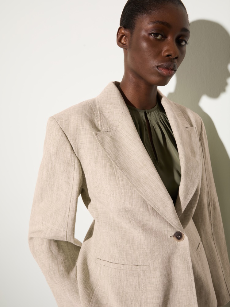 Linen blend blazer - MAX&Co. - 3