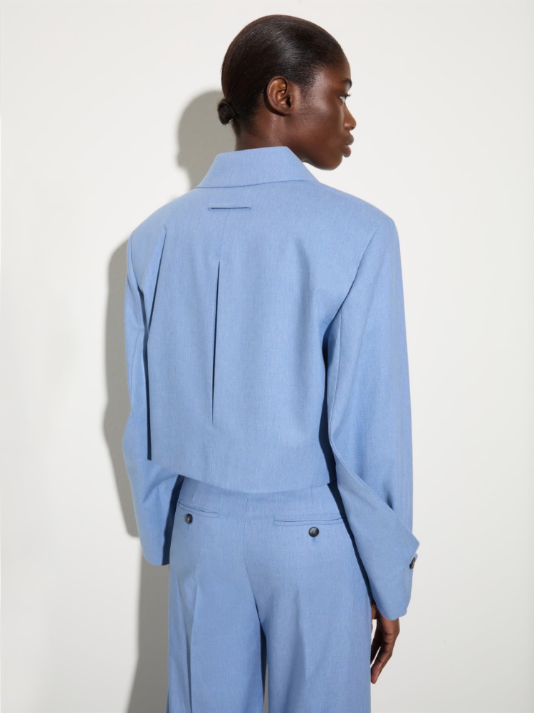 Cropped gabardine blazer - MAX&Co. - 2