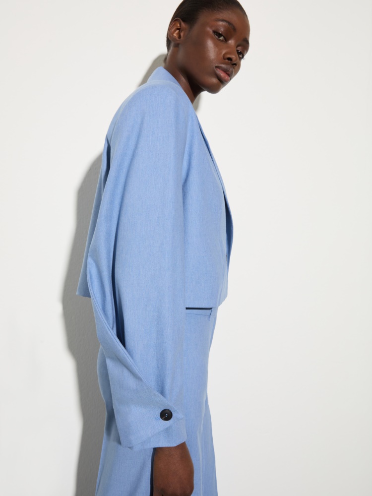 Cropped gabardine blazer - MAX&Co. - 4