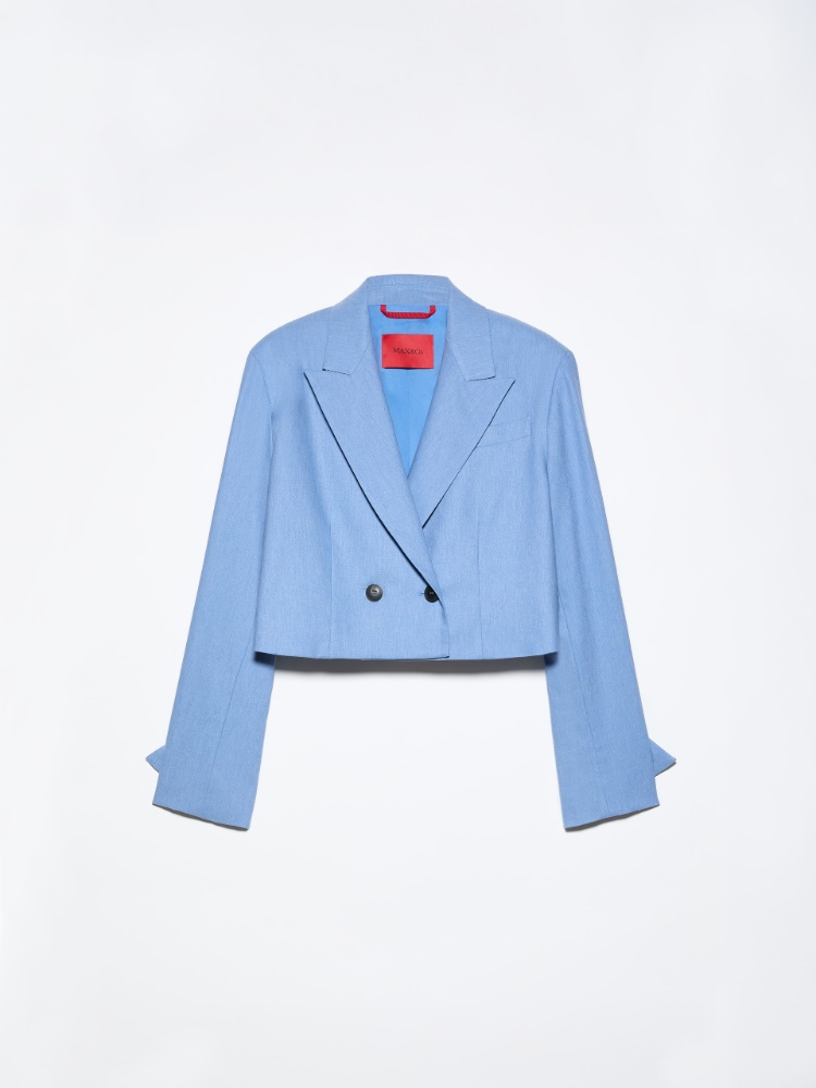 Cropped blazer in gabardine - AVIO - MAX&Co.