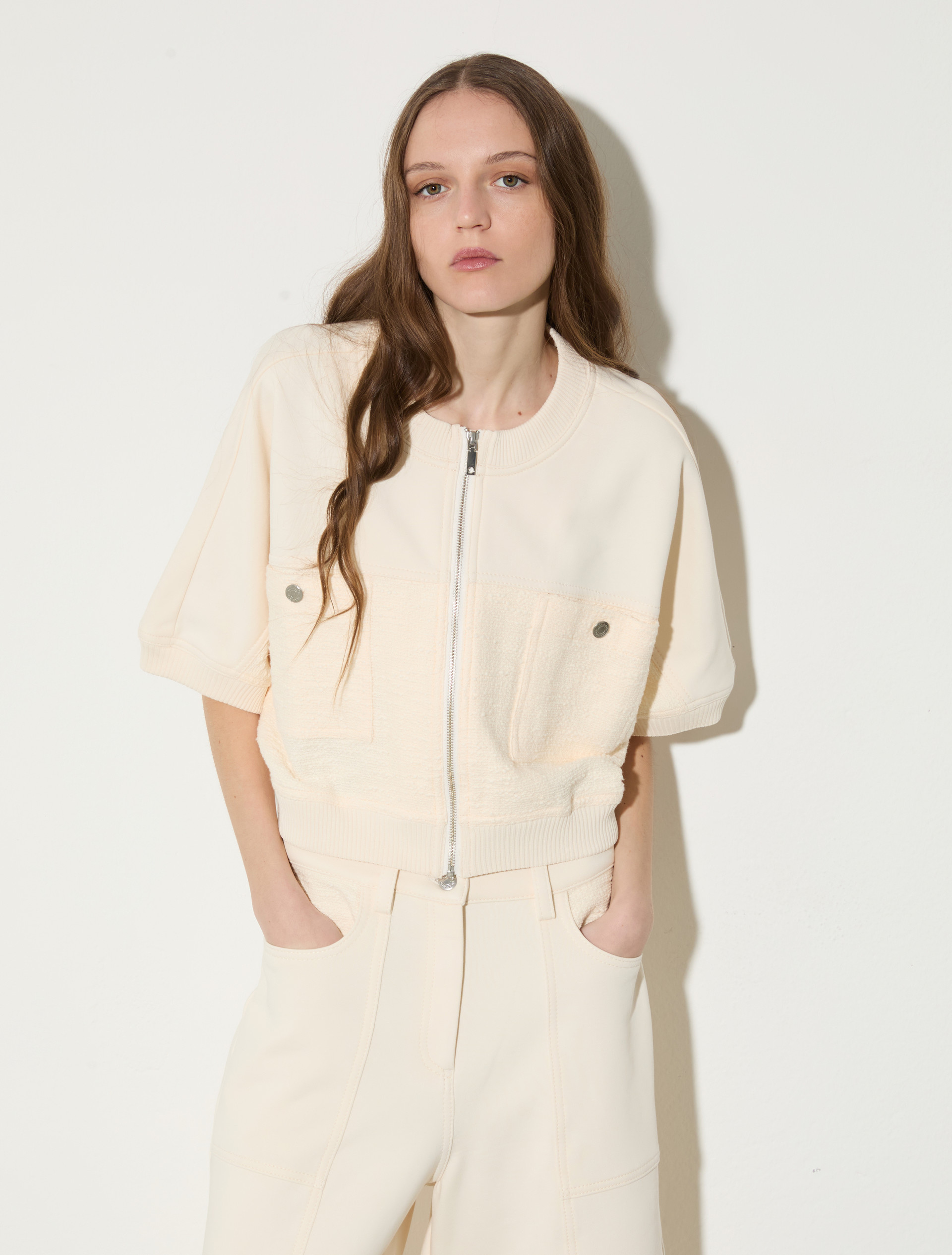 Fleece and basketweave jacket - MAX&Co.