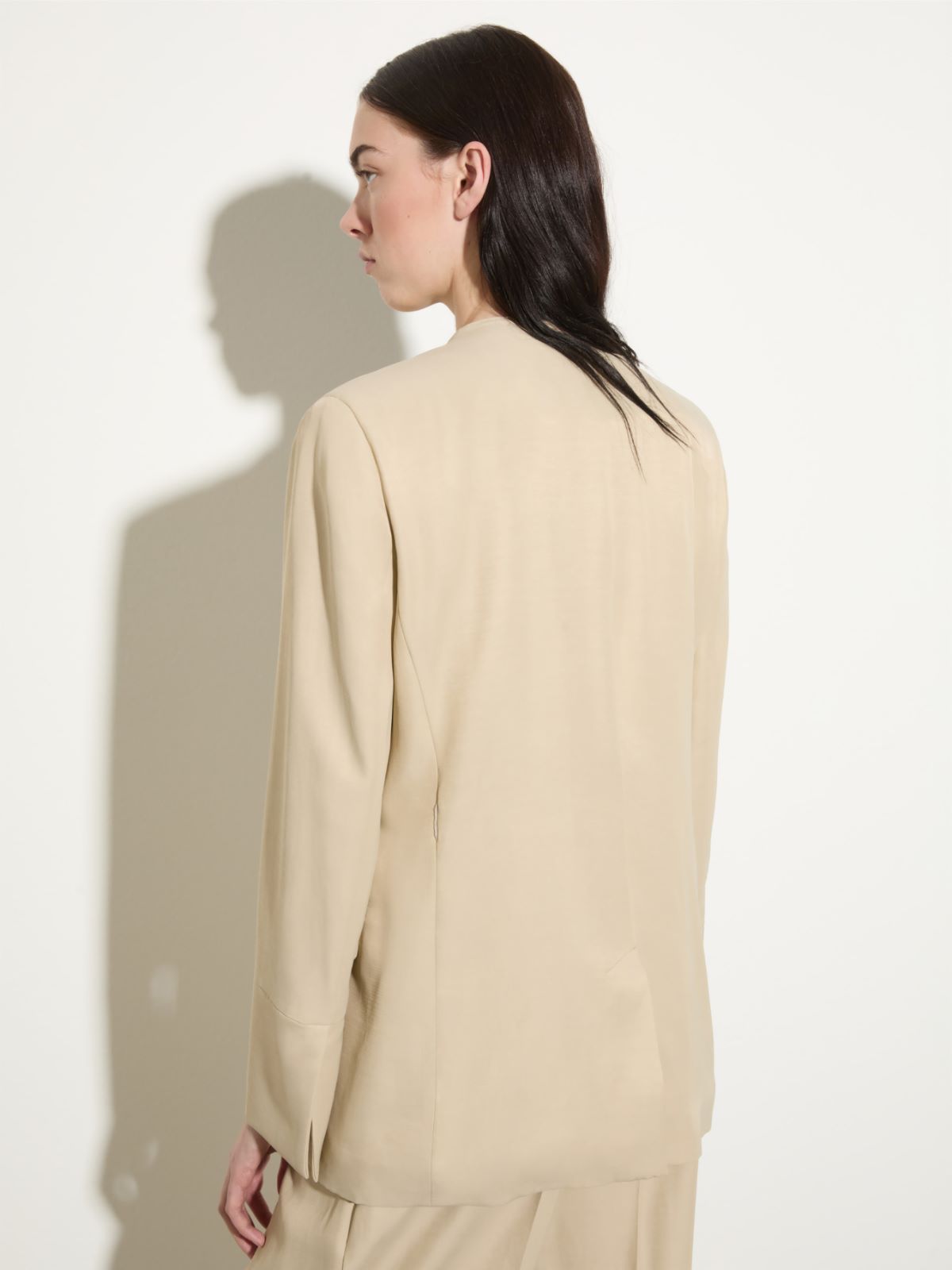 Blazer monopetto con cintura - BEIGE - MAX&Co.