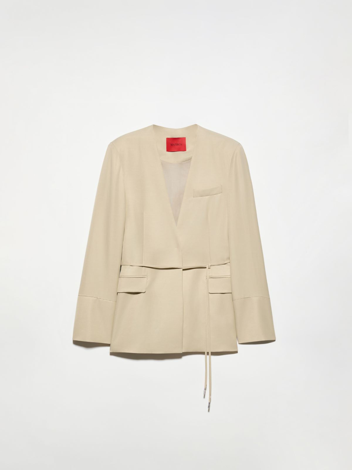 Blazer monopetto con cintura - BEIGE - MAX&Co.